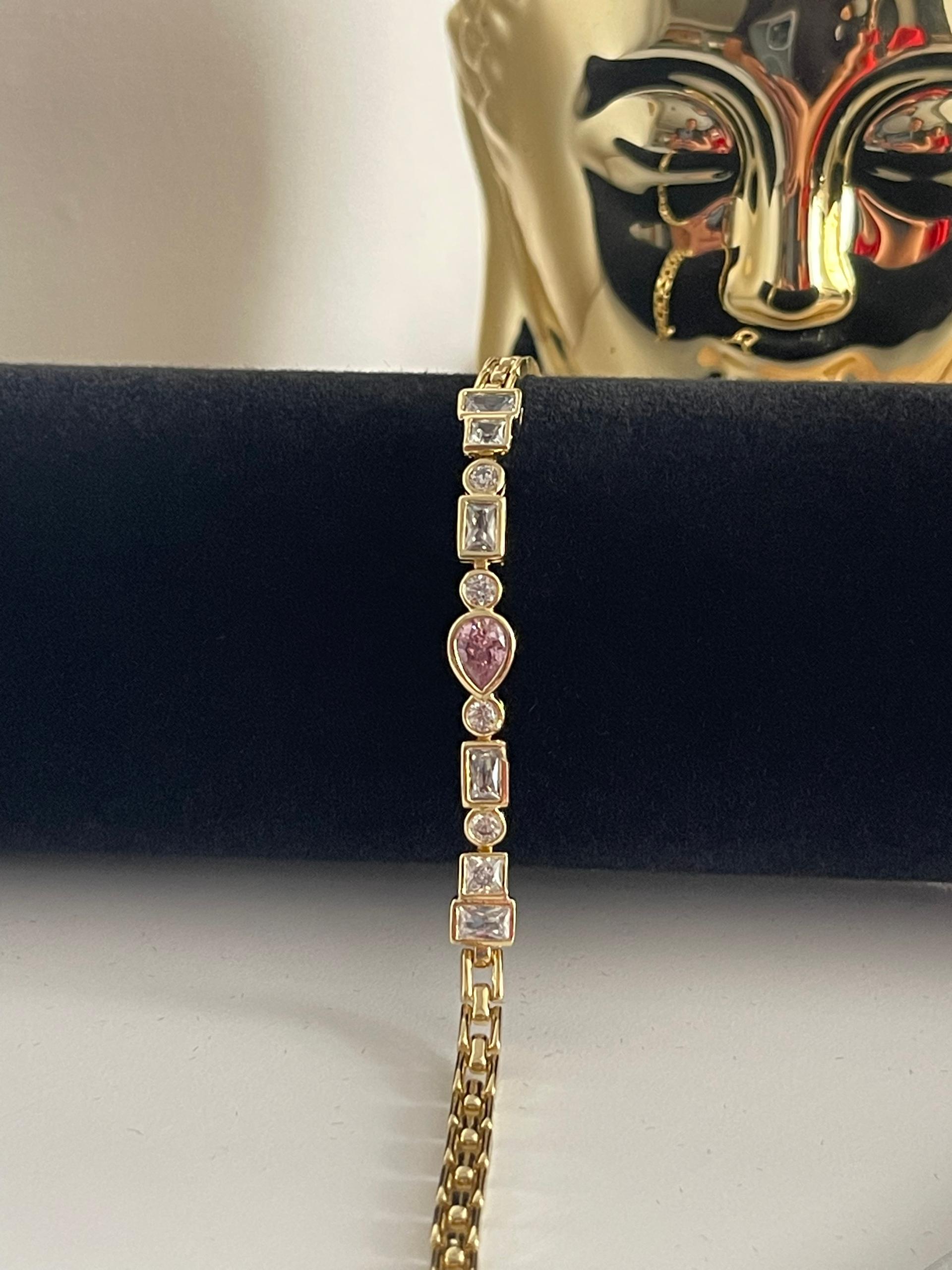 Pulsera Clear  Doble broche