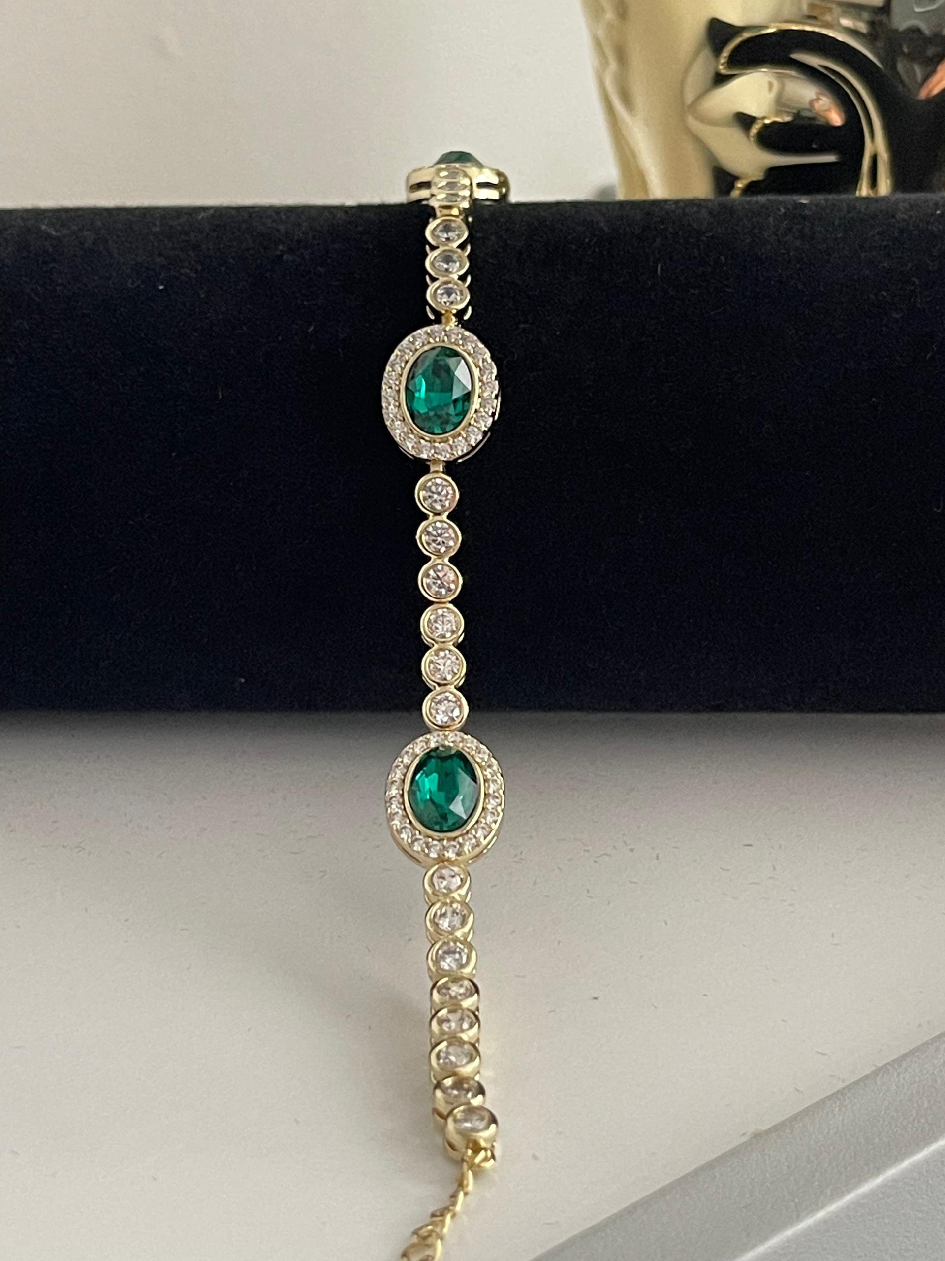 Pulsera cristal verde