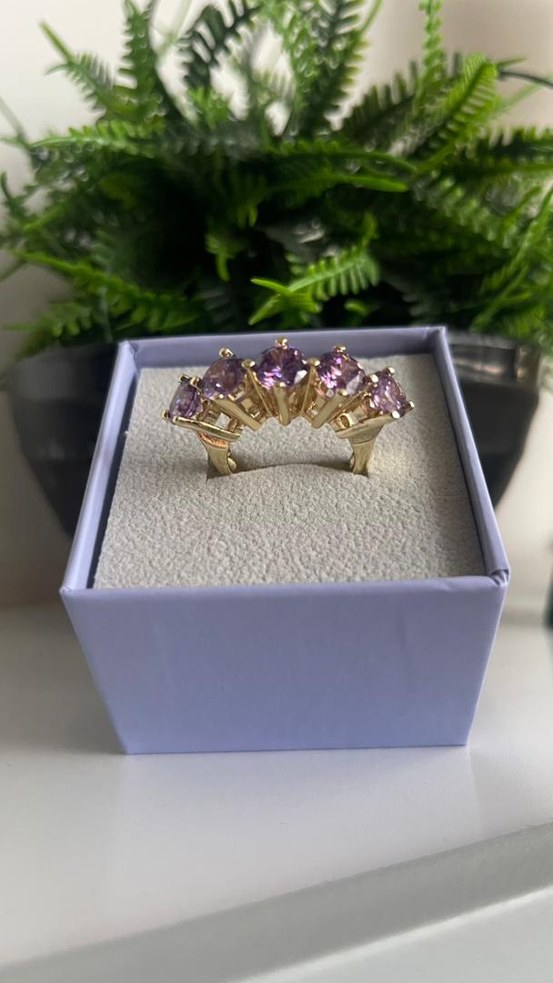 Anillo Corona Morada