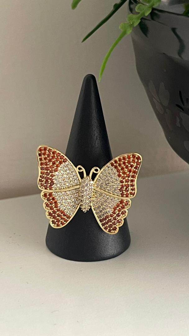 Anillo Mariposa Roja