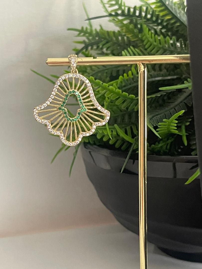 Dije Doble Fátima Hand